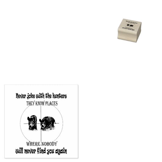 cinghiali e caccia rubberstempel (Gestempeld)