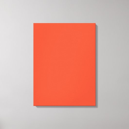 Cinnabar Solid Color | Klassiek | Elegant Canvas Afdruk (Voorkant)