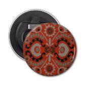 Cinnabar Suzani I Button Flesopener (Voorkant)