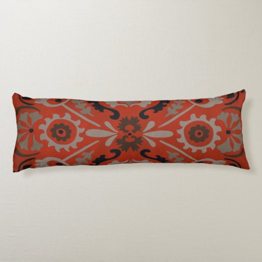 Cinnabar Suzani I Lichaamskussen (Achterkant)