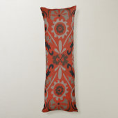 Cinnabar Suzani I Lichaamskussen (Achterkant (Verticaal))