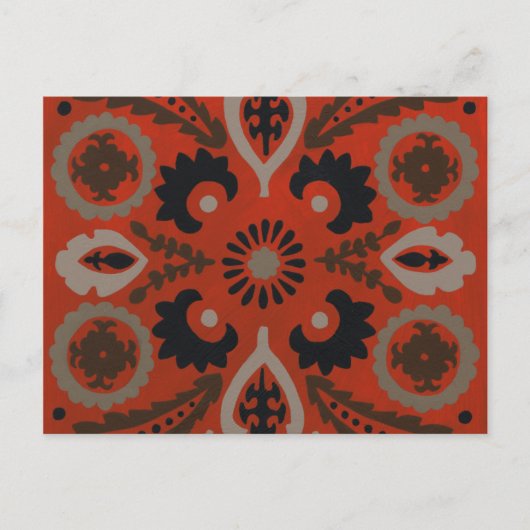 Cinnabar Suzani II Briefkaart (Voorkant)