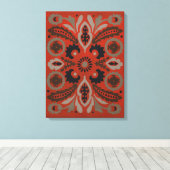 Cinnabar Suzani II Canvas Afdruk (Insitu (Houten vloer))