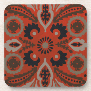 Cinnabar Suzani II Drankjes Onderzetter