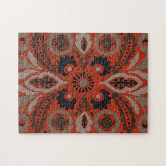 Cinnabar Suzani II Legpuzzel (Horizontaal)