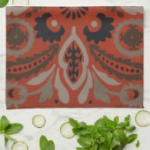 Cinnabar Suzani II Theedoek (Gevouwen)