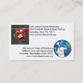 Cinnabar Theater Board of Directors Visitekaartje (Achterkant)