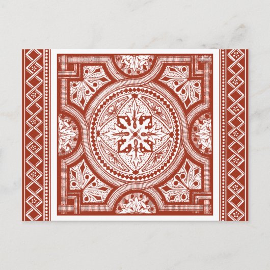 Cinnabar Woodblock IV Briefkaart (Voorkant)