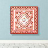 Cinnabar Woodblock IV Canvas Afdruk (Insitu (Houten vloer))