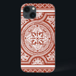 Cinnabar Woodblock IV iPhone 13 Hoesje<br><div class="desc">ThuisDécor</div>
