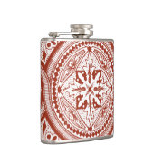 Cinnabar Woodblock IV Heupfles (Rechts)