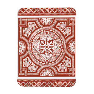 Cinnabar Woodblock IV Magneet