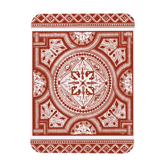 Cinnabar Woodblock IV Magneet (Verticaal)