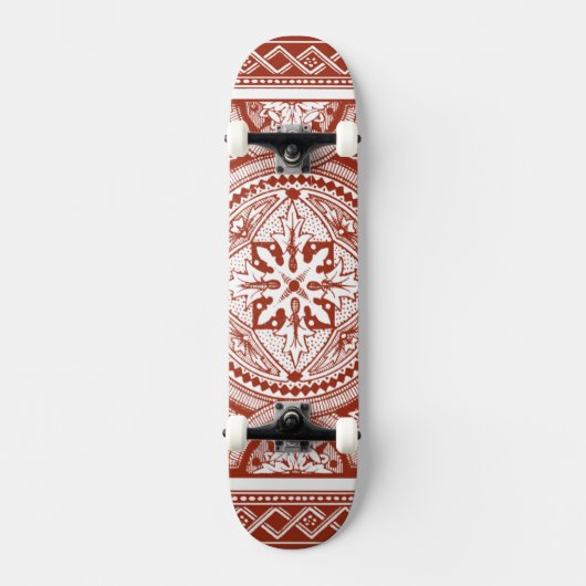 Cinnabar Woodblock IV Persoonlijk Skateboard (Voorkant)