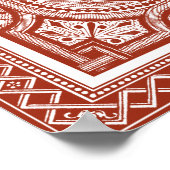 Cinnabar Woodblock IV Poster (Hoek)