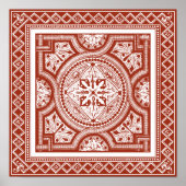 Cinnabar Woodblock IV Poster (Voorkant)