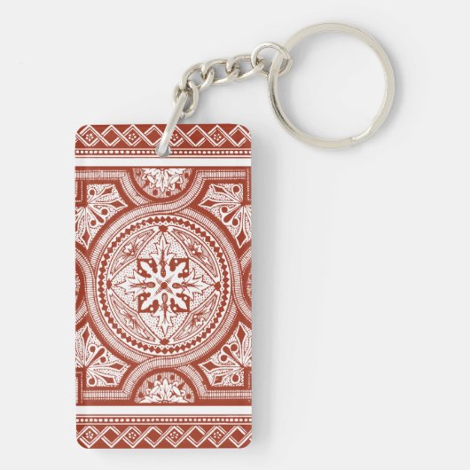 Cinnabar Woodblock IV Sleutelhanger (achterkant)