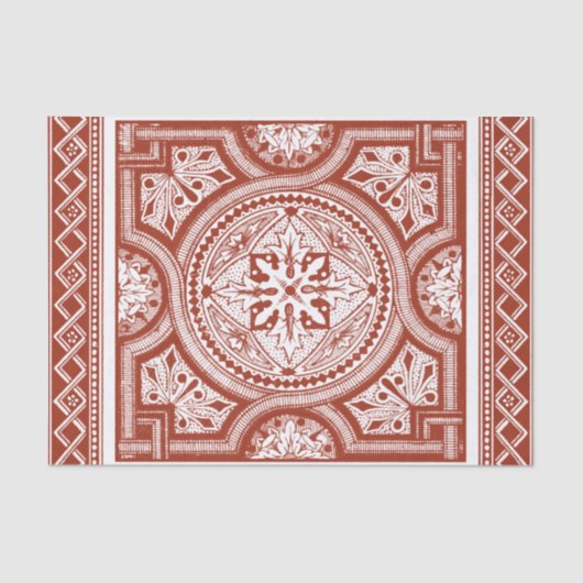 Cinnabar Woodblock IV Tissuepapier (Voorkant)