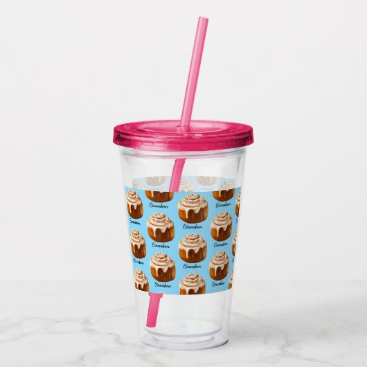 Cinnabon Acryl Drinkbeker (Achterkant)