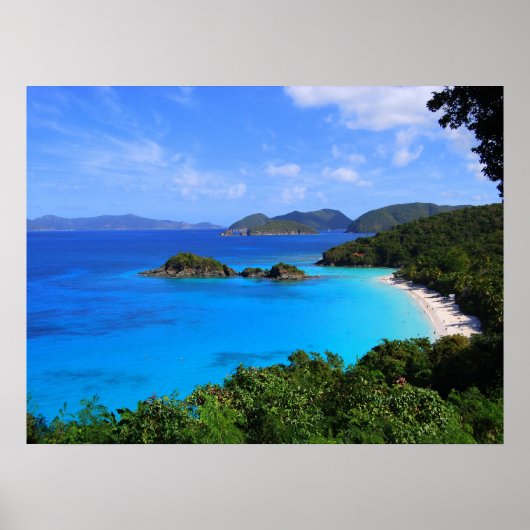 Cinnamon Bay Panorama St. John, VS.V.I. 24 x 18 Poster (Voorkant)