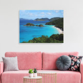 Cinnamon Bay, St. John, Amerikaanse Maagdeneilande Canvas Afdruk (Insitu (Woonkamer))