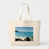 Cinnamon Bay, St. John USVI Grote Tote Bag (Voorkant)