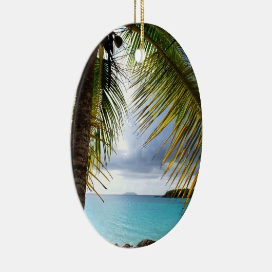 Cinnamon Bay, St. John USVI Keramisch Ornament (Rechts)