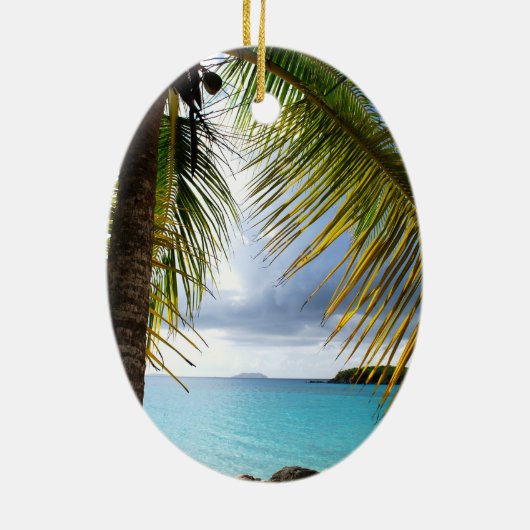 Cinnamon Bay, St. John USVI Keramisch Ornament (Achterkant)