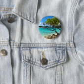 Cinnamon Bay St. John USVI Tropical Pin Button (In situ)
