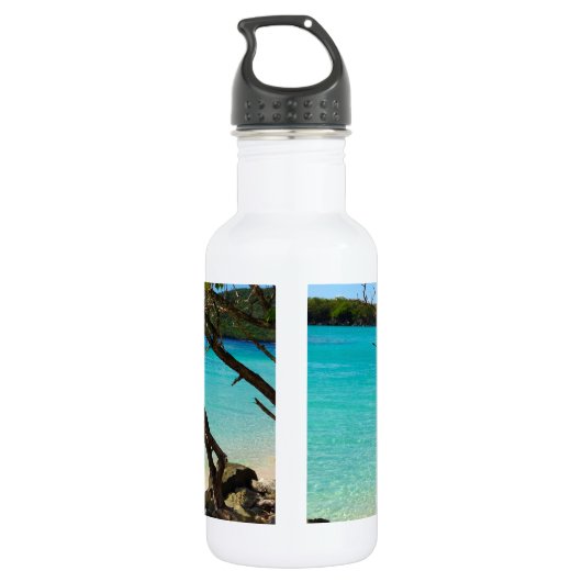 Cinnamon Bay St. John USVI Tropical Water Bottle Waterfles (Achterkant)