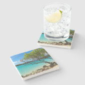 Cinnamon Bay St. John USVI Tropisch Onderzetter (Zijkant)