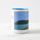 Cinnamon Bay St John USVI Tweekleurige Koffiemok (Center)