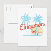 Cinnamon Bay USVI  Beach Magnet Briefkaart (Voorkant / Achterkant)