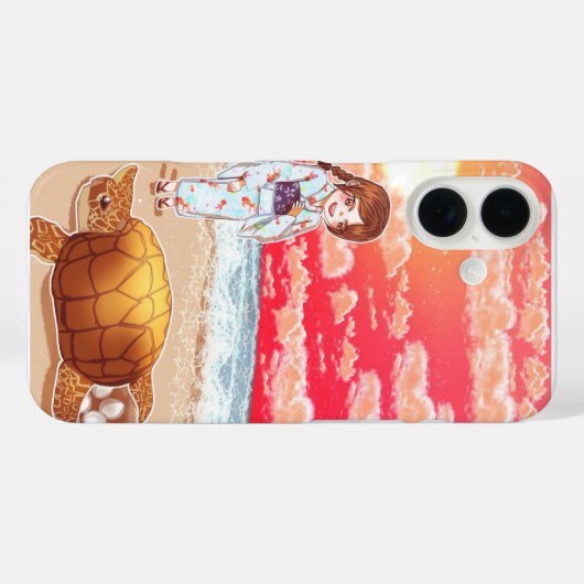 Cinnamon Beach iPhone case (Achterkant (horizontaal))
