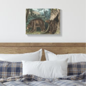 Cinnamon Beer Audubon Canvas Afdruk (Insitu (Slaapkamer))