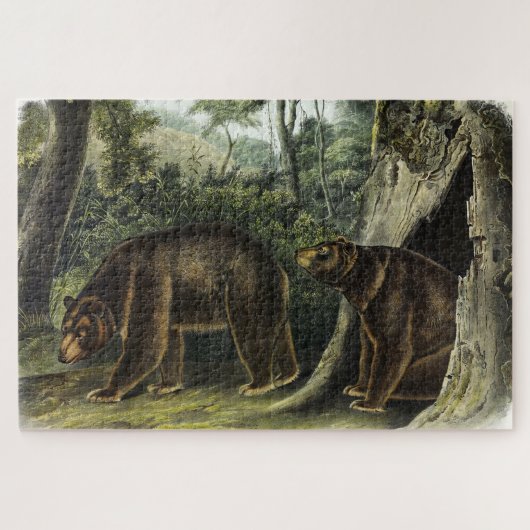 Cinnamon Beer uit Audubon's Quadrupeds Legpuzzel (Horizontaal)