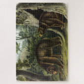 Cinnamon Beer uit Audubon's Quadrupeds Legpuzzel (Verticaal)