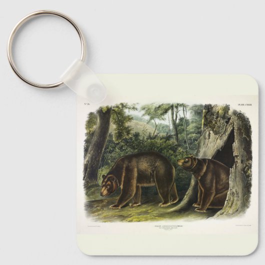 Cinnamon Beer uit Audubon's Quadrupeds Sleutelhanger (Voorkant)