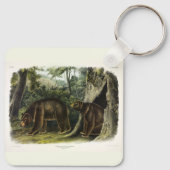 Cinnamon Beer uit Audubon's Quadrupeds Sleutelhanger (Achterkant)