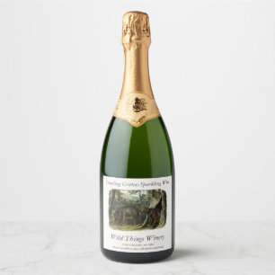 Cinnamon Beer uit Audubon's Quadrupeds Sparkling Wijnetiket