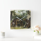 Cinnamon Beer uit Audubon's Quadrupeds Vierkante Klok (Huis)