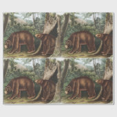 Cinnamon Beer (Ursus Americanus var. kaneel) Cadeaupapier (Vlak)