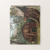 Cinnamon Beer (Ursus Americanus var. kaneel) Legpuzzel (Verticaal)