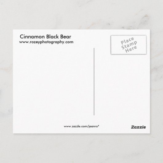 Cinnamon Black Beer Briefkaart (Achterkant)