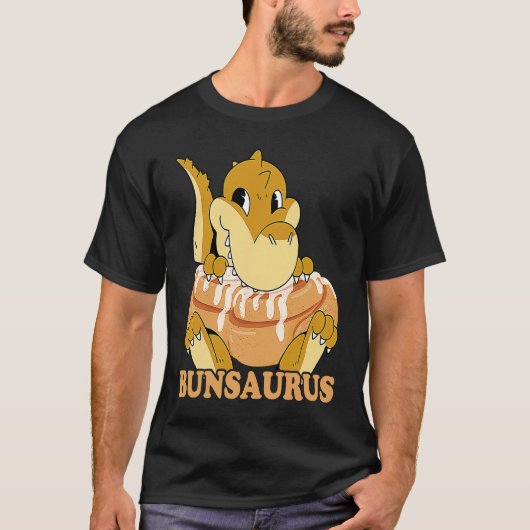 Cinnamon Bun Dinosaur Sweet Pastry Dino Cinnamon R T-shirt (Voorkant)