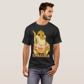 Cinnamon Bun Dinosaur Sweet Pastry Dino Cinnamon R T-shirt (Voorkant volledig)