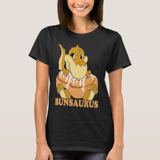 Cinnamon Bun Dinosaur Sweet Pastry Dino Cinnamon R T-shirt (Voorkant)