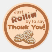 Cinnamon bun-labels, bedankt label (Voorkant)