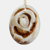 Cinnamon Bun met Icing Keramisch Ornament (Rechts)