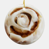 Cinnamon Bun met Icing Keramisch Ornament (Achterkant)